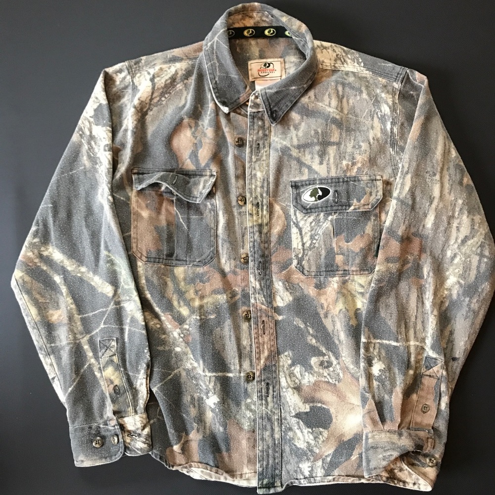 Vintage mossy oak flannel button up